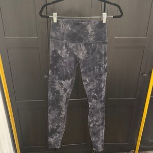 Lululemon Align Leggings | Tie-Dye Black/Grey | Size 6 | 28” Length